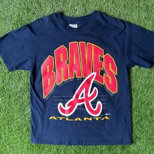 Vintage Navy Atlanta Braves Tee